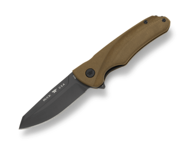 Buck BU-0843GRS Sprint Ops vreckový nôž 8 cm, Cerakote, zelená, Micarta