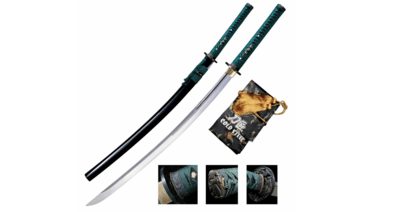 Cold Steel 88DK Dragonfly Katana meč 74,3 cm, dřevo, kůže, hedvábí, dřevěné pouzdro