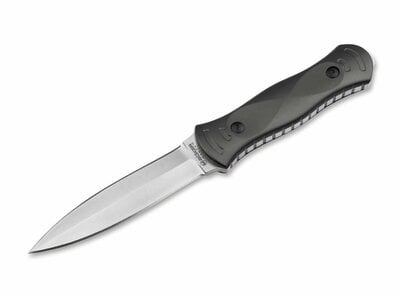 Magnum 02RY400 Alacrán taktický nůž - dýka 11,5 cm, Satin, černá, hliník, pouzdro Kydex