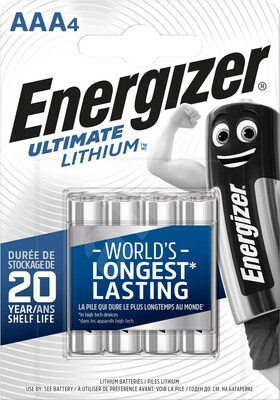 Energizer Ultimate Lithium AAA / 4 FR03 / 4 1,5V lithiové mikrotužkové baterie 4ks 7638900273267