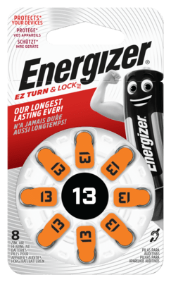 Energizer 13 SP-8 knoflíkové baterie pro audioprotetiku 8ks 1,4V EN-634922
