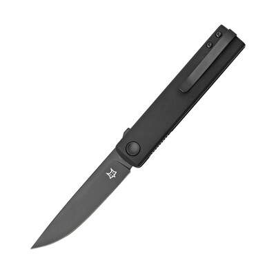 FOX knives FX-543 ALB CHNOPS vreckový nôž 7,5 cm, celočierna, hliník