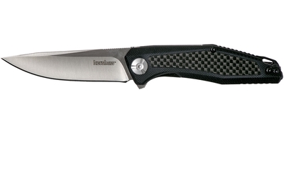 Kershaw K-4037 ATMOS zsebkés 7,6 cm, fekete, G10, szénszálas