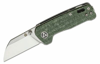 QS130XS-C QSP Knife Penguin Mini 14C28N, Micarta, green