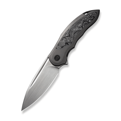 We Knife WE21048B-2 Makani vreckový zberateľský nôž 9,2 cm, Satin, titán, hliník, uhlíkové vlákno