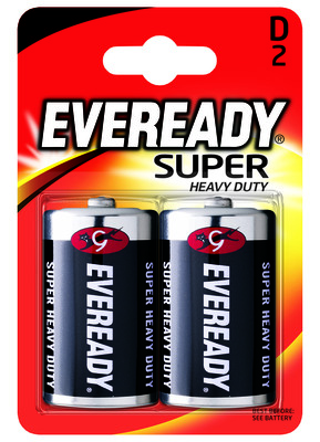 Energizer Eveready Super Heavy Duty velký monočlánek D R20 / 2 1,5V 2ks 7638900083613