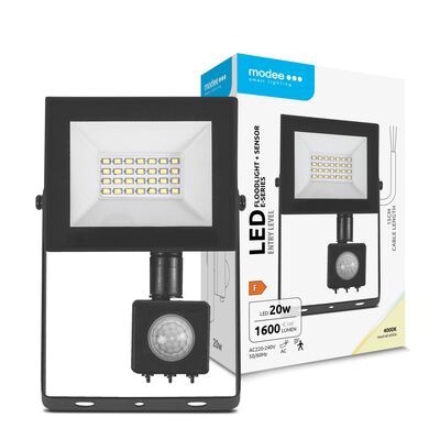 ML-FLS4000K20WSEN Modee Lighting LED Reflektor E-řady + senzor 20W 120° 4000K (1600 lumen) ERP