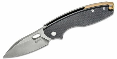 CRKT CR-5317D2 PILAR® III BLACK zsebkés 7,5 cm, Stonewash, fekete, G10