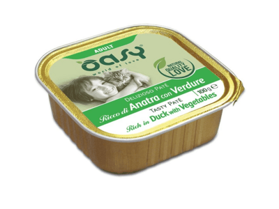 OAWPCAVV0010 Oasy Tasty Pate Adult rich in DUCK WITH VEGETABLES 100g