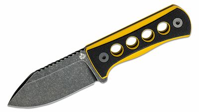 QS141-A2 QSP Knife Canary 14C28N, G10, Black/Yellow