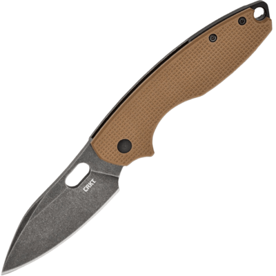 CRKT CR-5317B Pilar® III Brown vreckový nôž 7,5 cm, hnedá, G10