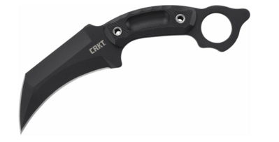 CRKT CR-2630 DU HOC™ BLACK bojový nôž/karambit 12,9 cm, celočierny, G10, puzdro