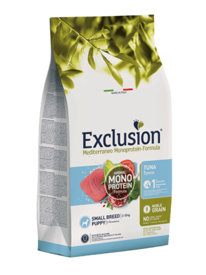 EXCLUSION NGPTS02 PUPPY SMALL granule pro štěňata malých plemen - tuňák, 2kg
