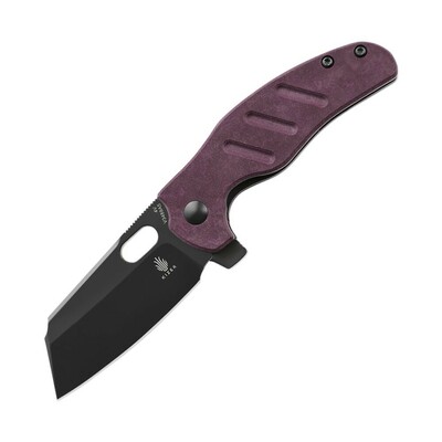 Kizer V3488A5 C01c(Mini) juhászkutya Red Richlite zsebkés 6,7 cm, fekete, piros, kompozit 