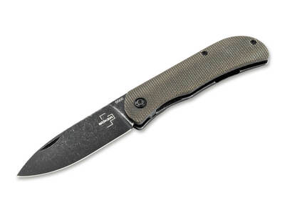 Böker Plus 01BO367 Exskelibur II Framelock Micarta kapesní nůž 7,1cm, zelená