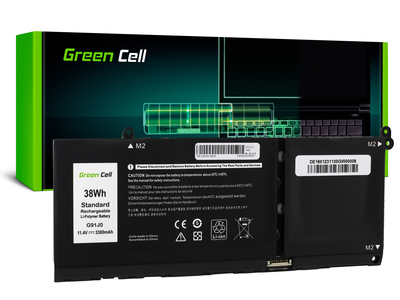 DE160 Green Cell G91J0 akkumulátor a Dell Latitude 3320 3330 3520 Inspiron 15 3511 3525 5510 készülé