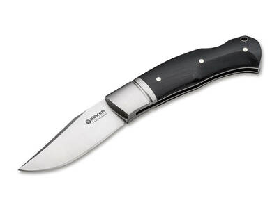 Böker Manufaktur Solingen 111028 Boxer kapesní nůž 7,5 cm, černá, Micarta