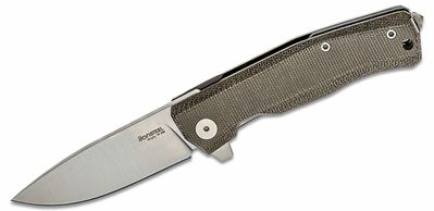 LionSteel MT01 CVG Myto Green zsebkés 8,3 cm, zöld, Micarta, titán, üvegtörő