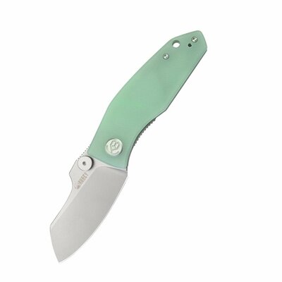 Kubey KU337L Monsterdog kapesní nůž 7,5 cm, Bead Blasted, zelená Jade, G10, spona