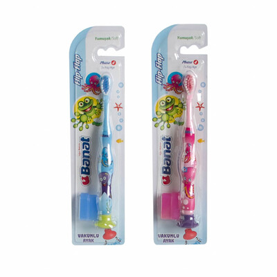 BANAT 3060 FlipFlap Junior Soft Dětský zubní kartáček, měkký 5+ r