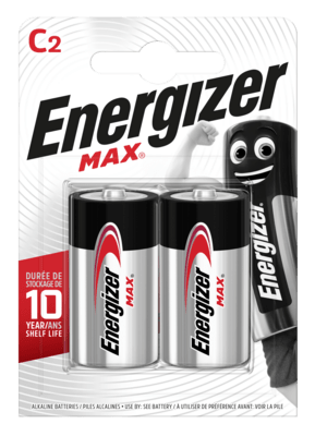 Energizer MAX malý monočlánek C / E93 2ks alkalické baterie E301533200