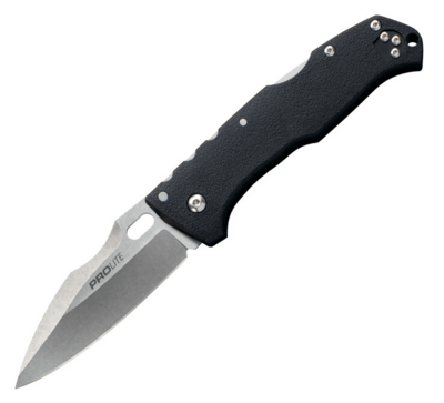 Cold Steel 20NU PRO LITE SPORT vreckový nôž 8,9 cm, Stonewash, čierna, GFN, spona