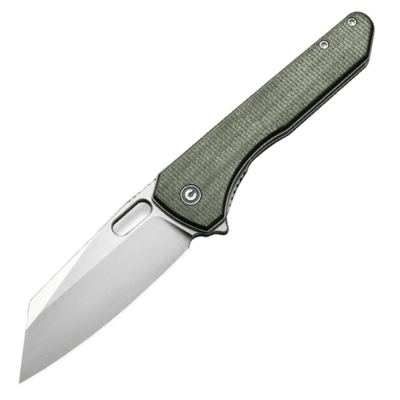 CIVIVI C23060-2 Nugz zsebkés 8 cm, szatén, zöld, Micarta