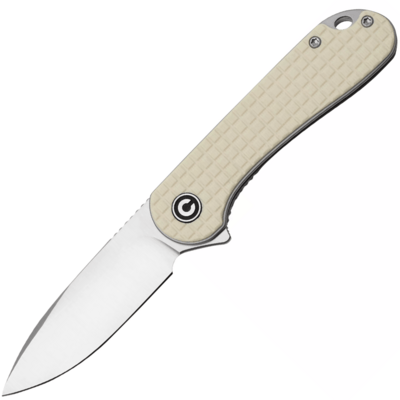 CIVIVI C907A-3 Elementum vreckový nôž 7,5 cm, Satin, krémová Frag, G10