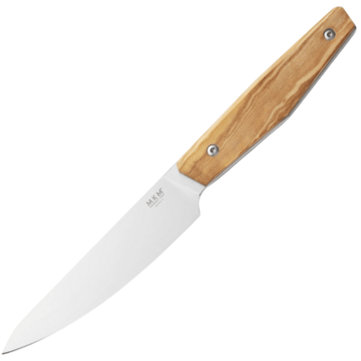MKM MK PRST2-O PRIMA sada 2 nůžů na steak 10,5 cm, Satin, olivové dřevo 