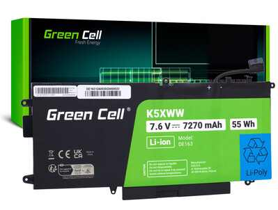Green Cell DE163 akkumulátor Dell Latitude 7390 2-in-1 5289 7389-hez