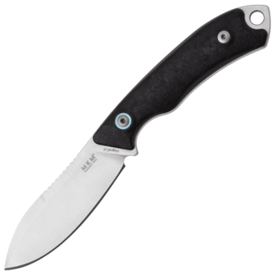  MKM MK PT1-CF POCKET TANGO 1 EDC nůž 7,4 cm, Satin, mramorované uhlíkové vlákno, kožené pouzdro