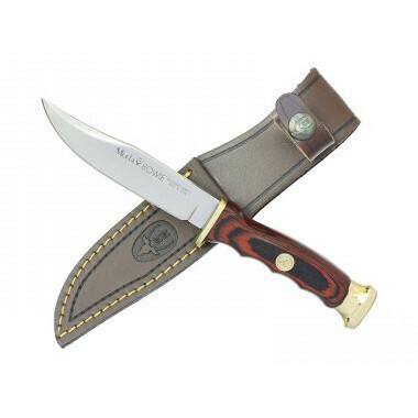 BWF-10 Muela 100mm blade, coral pakkawood, brass fifttings