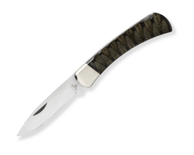 Buck BU-0110BKSLE Hunter® Limited zsebkés 9,5 cm, fekete-barna, Richlite, bőrtok