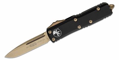 Microtech 231-13 UTX-85 Standard Bronze automatický nôž 7,6 cm, bronzová, čierna, hliník