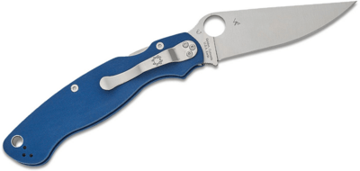 C36GPCBL2 Spyderco MILITARY 2 COBALT BLUE G-10 CPM SPY27 PLAINEDGE