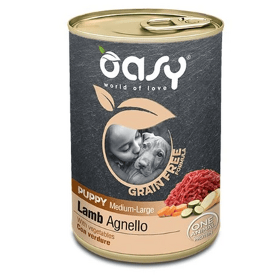 OAWGDPLAL0040 Oasy Grain Free Kölyökkutya Közepes/Nagy Bárány 0.4kg