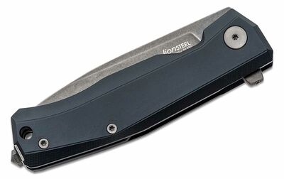 MT01A BB LionSteel Folding knife OLD BLACK M390 blade, BLACK aluminum handle