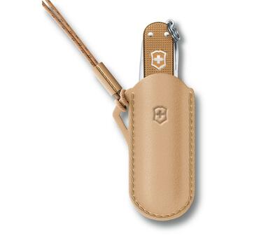 Victorinox 4.0670.49 Wet Sand kožené pouzdro k kapesním nožům 58 mm