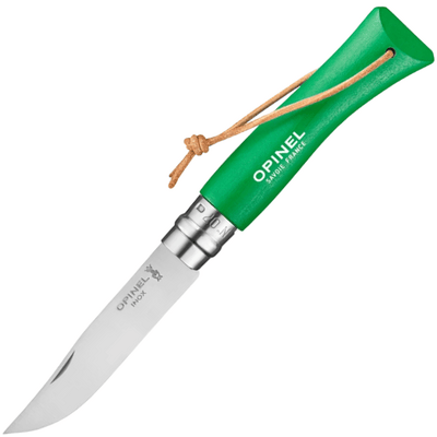 OPINEL 002210 VRI N°07 Trekking Zöld zsebkés 8 cm, zöld, bükkfa