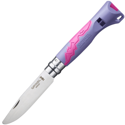 OPINEL 002152 VRI N°07 Outdoor Junior Violet dětský kapesní nůž 8 cm, fialová, polymer, píšťalka