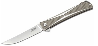 CRKT CR-7530 CROSSBONES SILVER kapesní nůž 9 cm, hliník