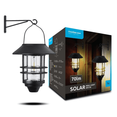 Modee LED solárna nástenná lampa/lampáš WS136 70 lm (ML-WS136)