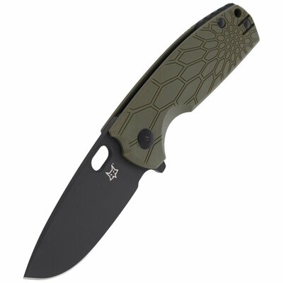 FOX Knife FX-604 OD Vox Core sokoldalú zsebkés 8 cm, zöld-fekete, FRN