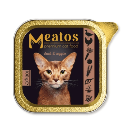 Meatos Cat Premium Adult Paté pre dospelé mačky s kačacím mäsom a zeleninou 100g
