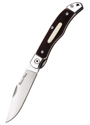 Hideg acél FL-3RB RANCH HAND klasszikus zsebkés 7,6 cm, műanyag - csont, bőr tok