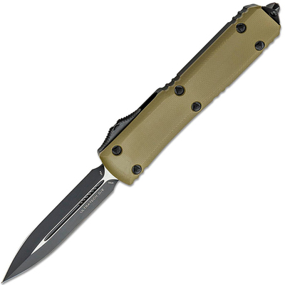 Microtech 122-1GTODS Ultrated OD Green automata kés 8,6 cm, fekete, zöld, alumínium, G10