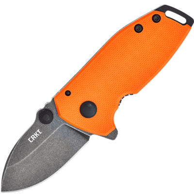 CRKT CR-2486 Squid™ Compact Orange malý vreckový nôž 4,4 cm, Black Stonewash, oranžová, G10, oceľ