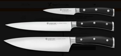 Wüsthof CLASSIC IKON sada kuchyňských nožů 3 ks 1120360301