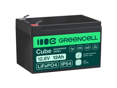Green Cell LFPGC12V12AH CUBE LiFePO4 baterie 12Ah 12.8V 153.6Wh 