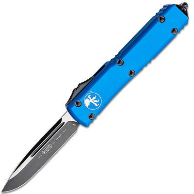 Microtech 121-1BL Ultratech Blue Standard automata kés 8,8 cm, fekete, kék, alumínium